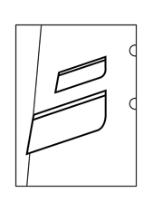 Billettasche schräg